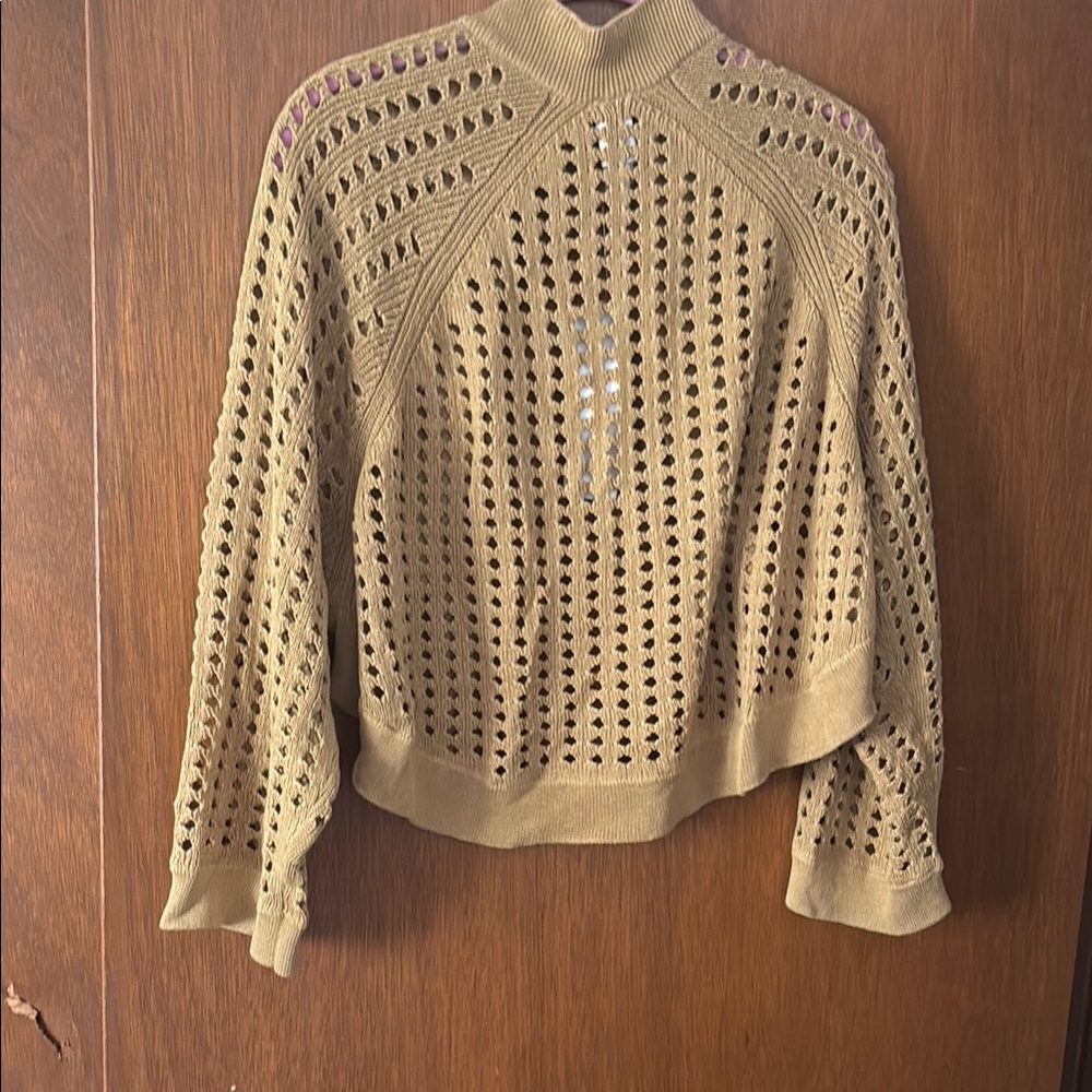 MarlaWynne Tan open cardigan